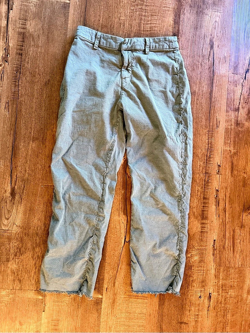Frank & Eileen Kinsale Cropped Pants in Green